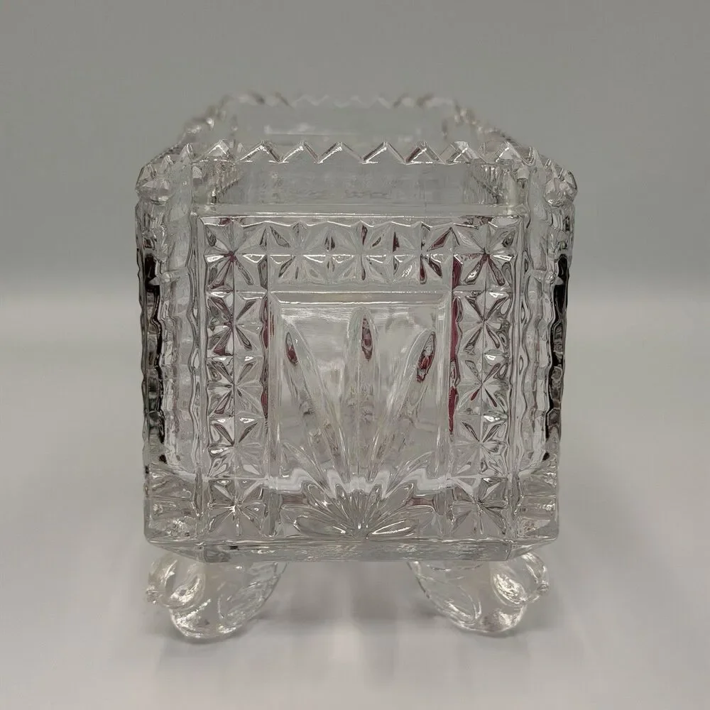 Hofbauer Byrdes Ruby Red Bird 4-Footed Bowl Trinket Candy Dish 24% Lead Crystal